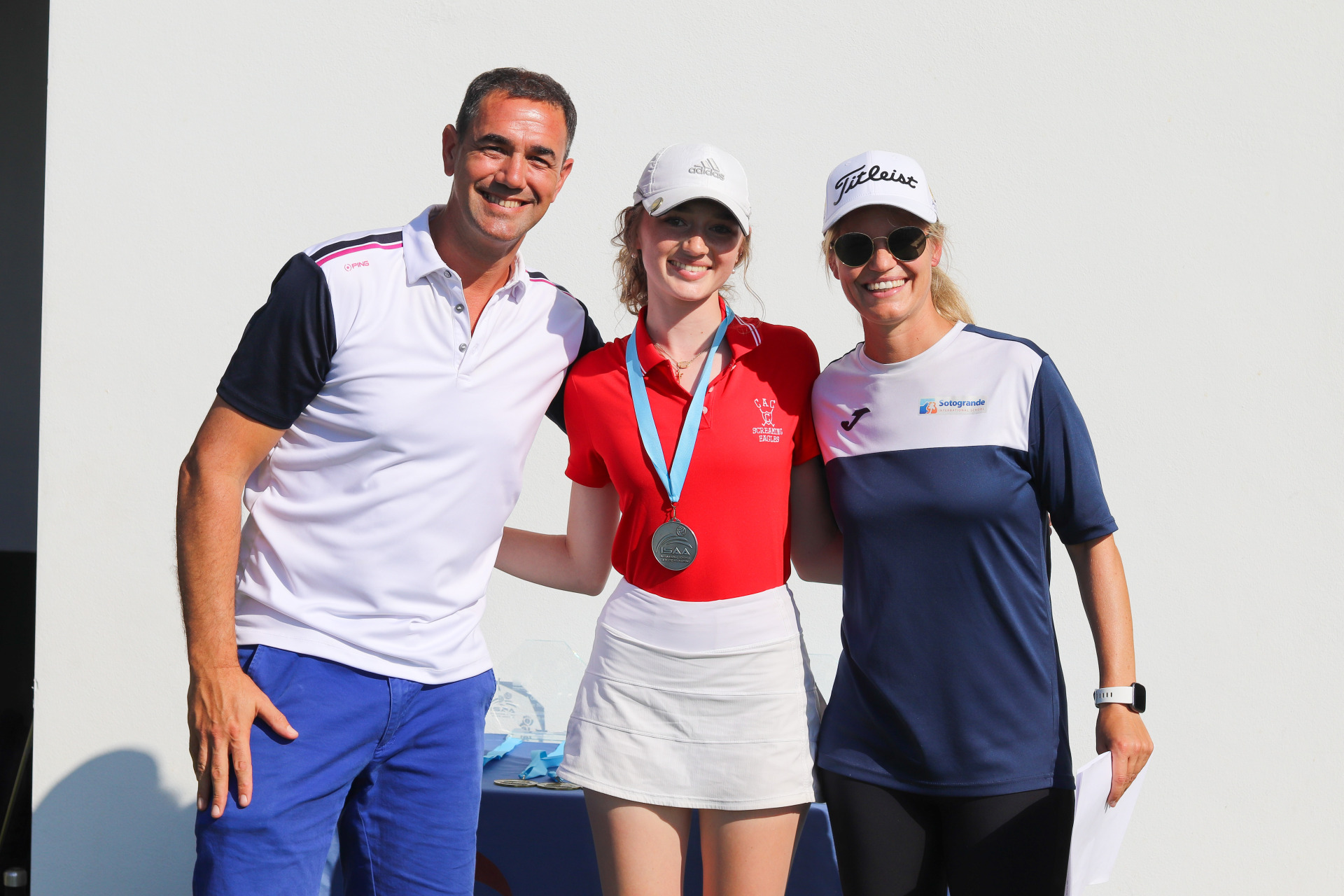 Second place winner in the girls category, Kate McDaniel from CAC school